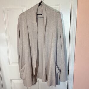 NWOT Verve Ami Cream Buttoned Long Sleeve Cardigan with Side Pockets | 3X